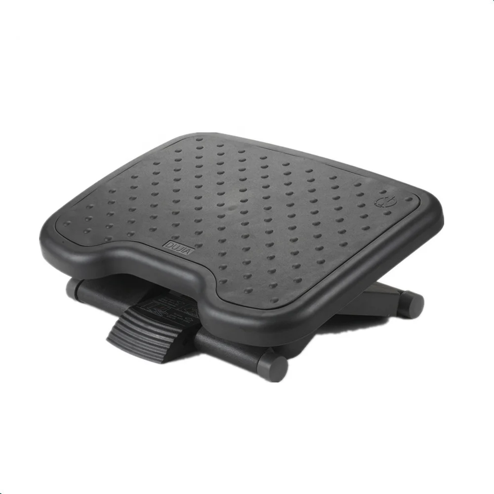 Ergonomic massage adjustable plastic footrest