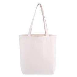 Natural Color Long Handles Promotional Tote Cotton Bag,Custom Logo Printing Sac de Coton