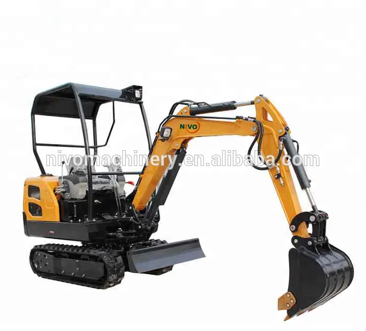nivo 2ton mini excavator with 18kw engine power, 1.8 ton mini digger machine or narrow bucket, breaker...accessories or parts