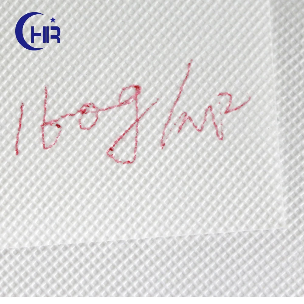 White Polyester PET Spunbond Geotextile Nonwoven Fabric