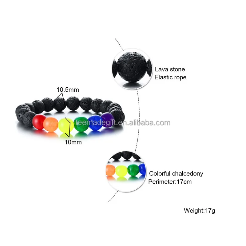 
LGBT Rainbow Gay & Lesbian Pride Friendship Bracelets for Men Women 
