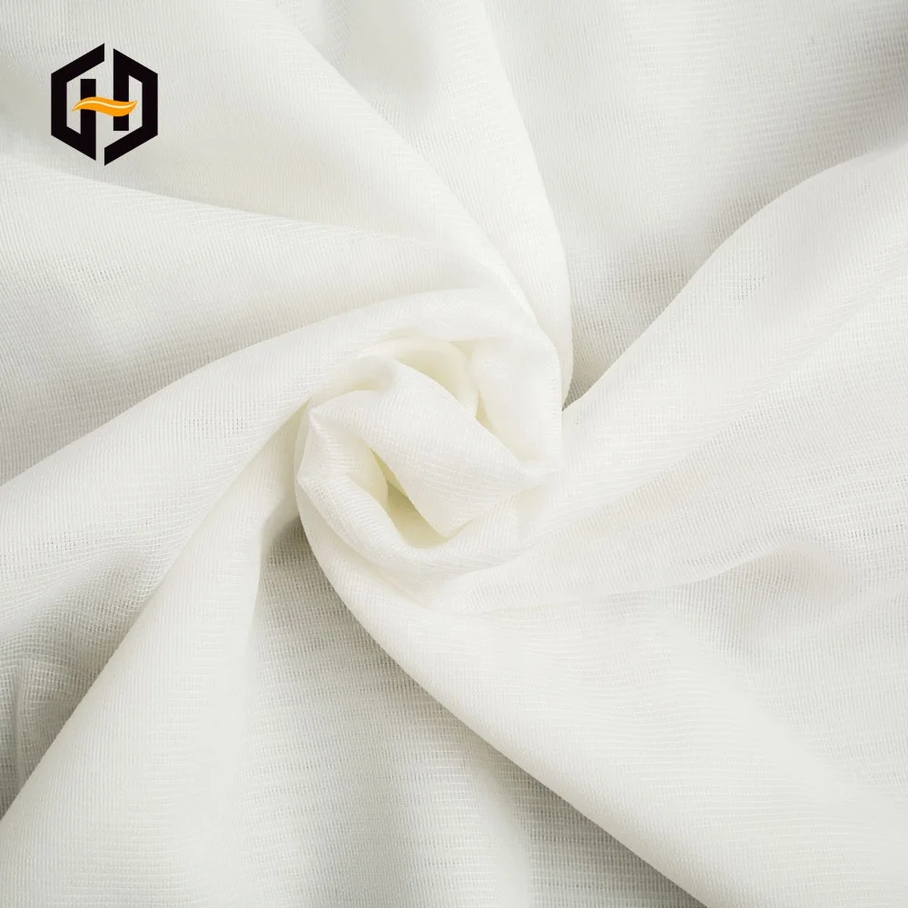 100% polyester cloth 30gsm white roll packing wrap knit grey fabric for garment lining