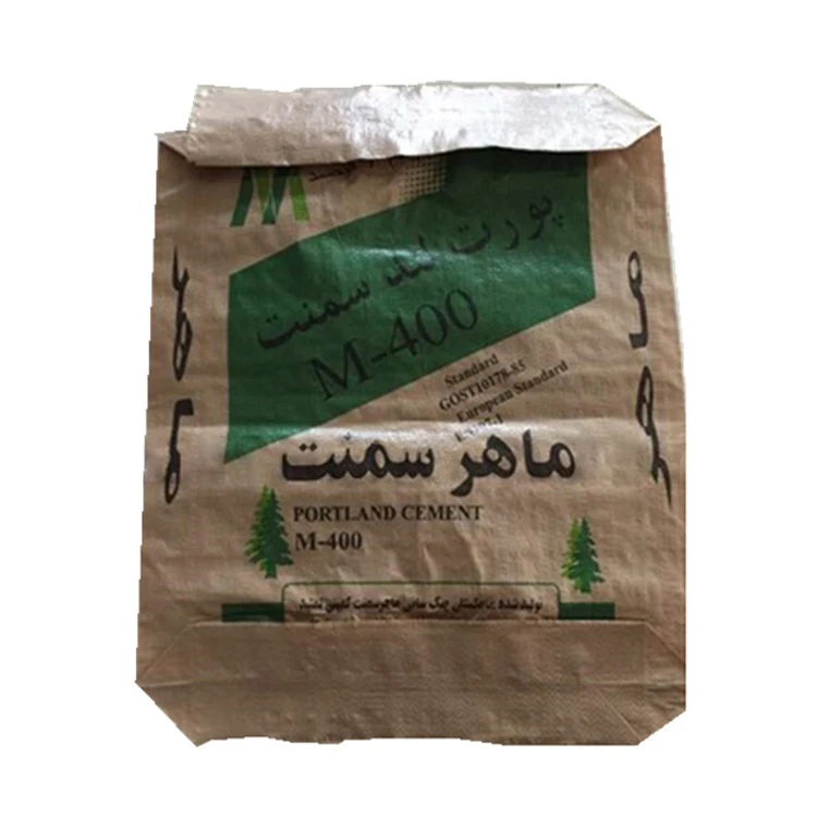 EGP Customized 25kg/50kg Logo Printed PP Woven Valve Cement Bags Waterproof Square Bottom Chemical Industry Packaging Open