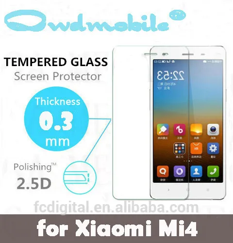 Новое поступление! закаленное стекло экран протектор для Xiaomi редми 2 / примечание MiPad 0.3 мм 9 9н твердость