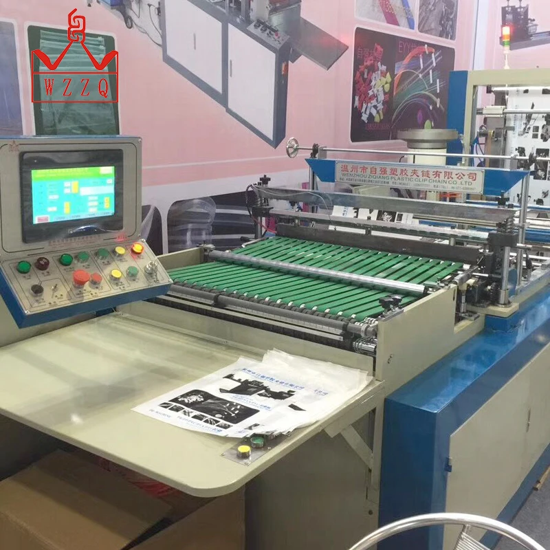 Best quality wholesale manufacturer plastic PE zipper  bag making machine