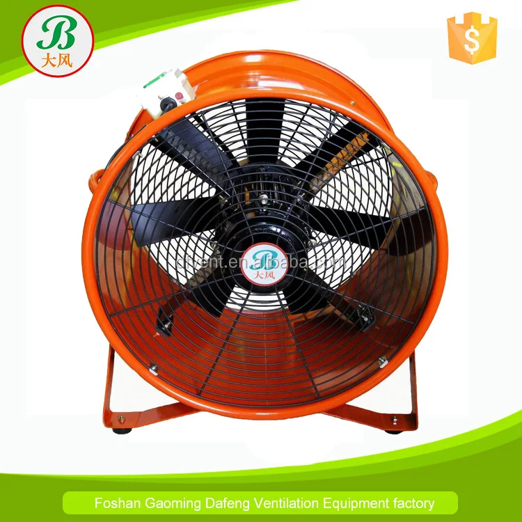 450mm 220V/50Hz Super speed axial fan portable ventilator