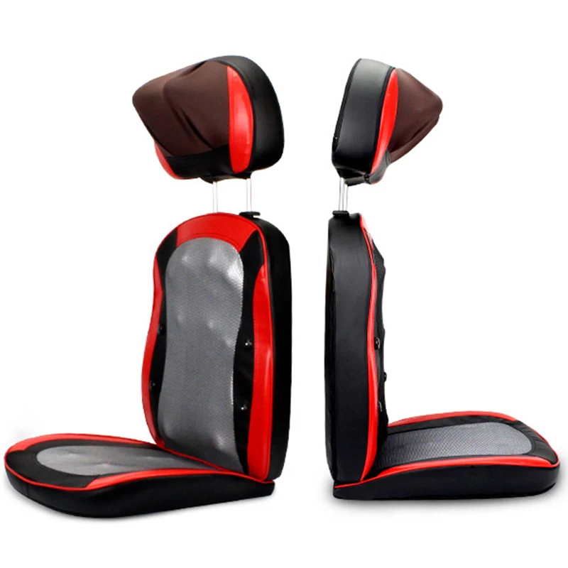 
Shiatsu Back Neck Massager Chair Seat Massage Cushion with Heat Rolling Deep Tissue Kneading for car home office 