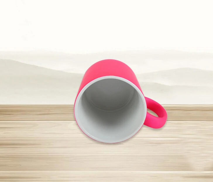 High quality candy color 11oz ceramic mug for sublimation printing