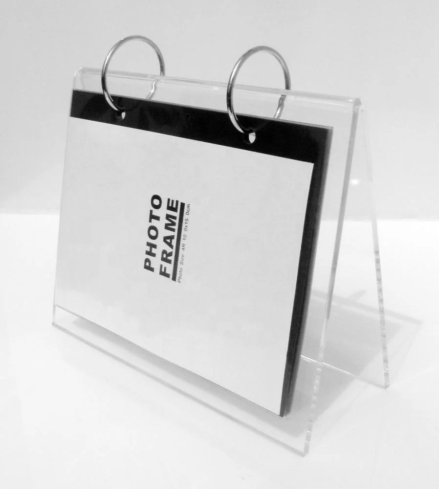 Acrylic Desktop Calendar Holder Plastic Acrylic Calendar Frames Holder Acrylic Display Stand