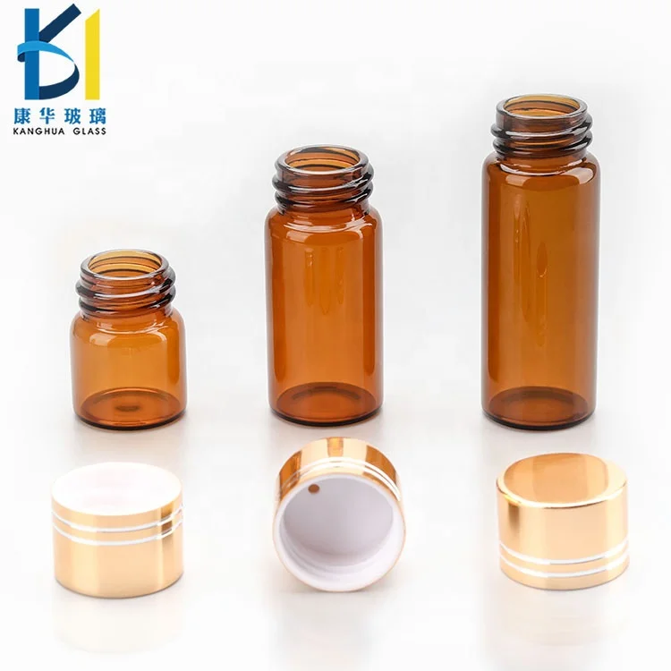 Factory Produces Mini Amber Glass Bottles Amber Glass