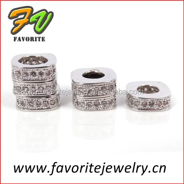 Большая дыра серебро микро-проложить установка циркония прокладка компоненты