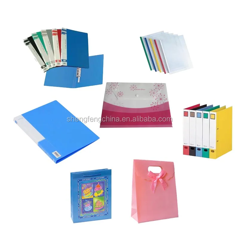 colored printed pp plastic file folder with pocket