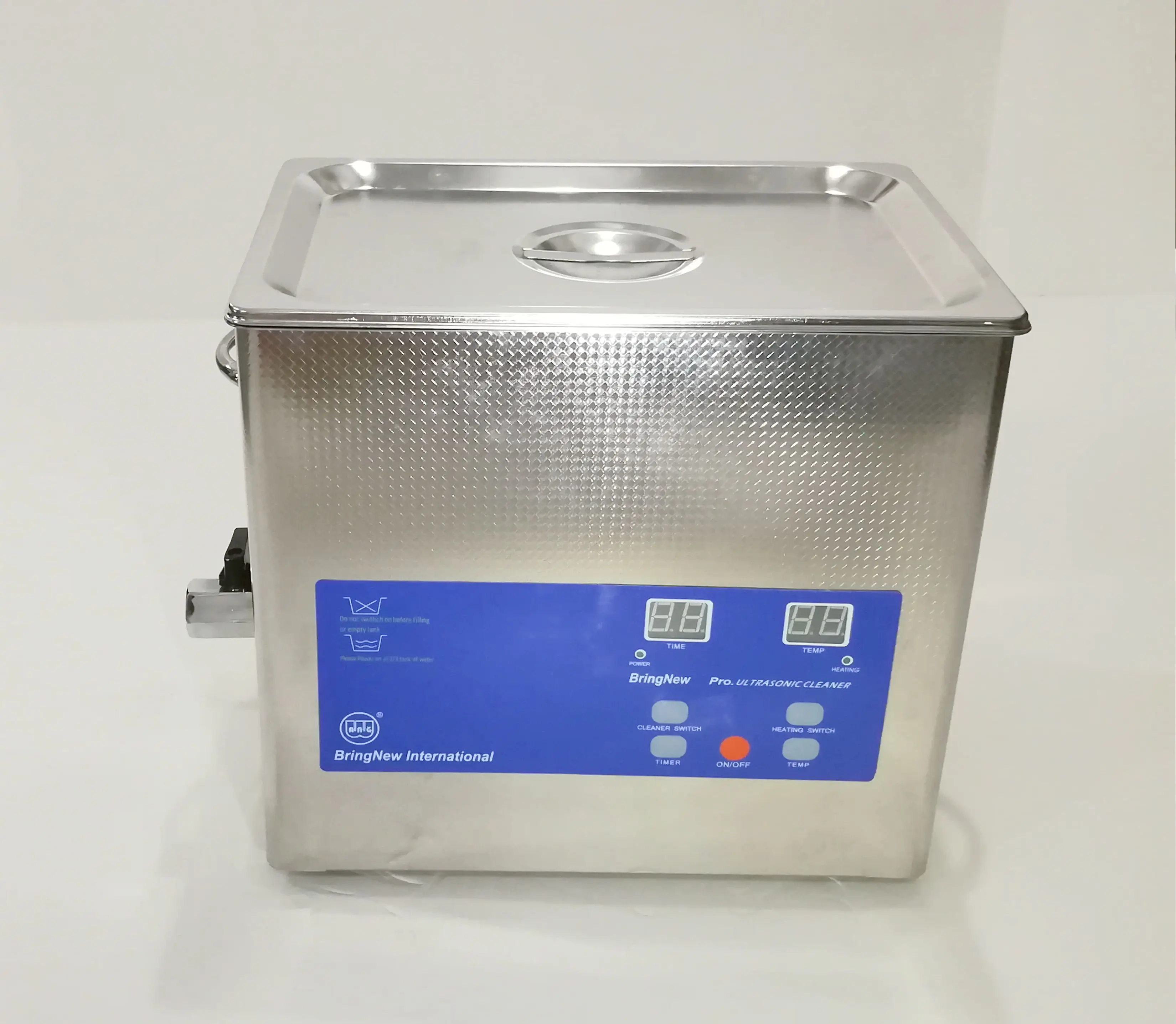 China Manufactory Industrial ultrasonic cleaner 10L Stainless Steel Ultrasonic Parts Cleaner Machine with Timer & Heater