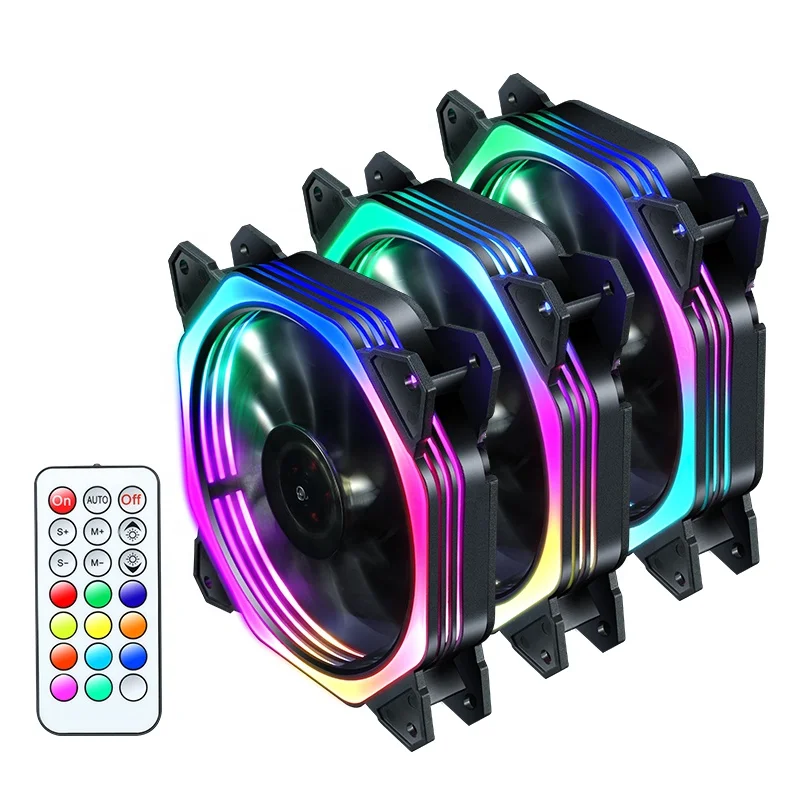 RGB cooling fan for computer case computer LED RGB fan RGB rign fan