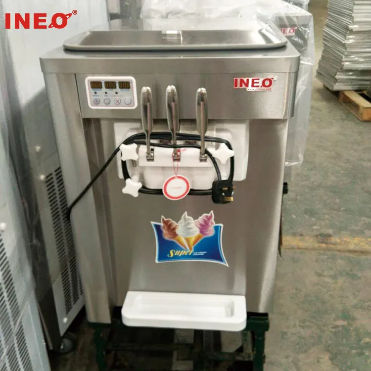 Three Flavor Soft Ice Cream Machine Soft Serve Ice Cream Making Machine Factory Price