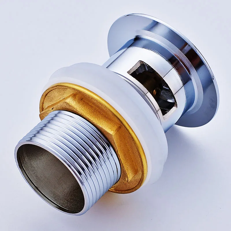 Stainless Steel Push Down Pop up Floor Drain Bathroom Basin Pop up Waster Sink Drain