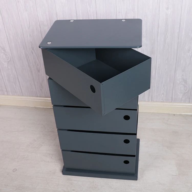 Большой поворотный шкаф для хранения с защитой от царапин и эпоксидной отделкой, башня для хранения с 5 контейнерами