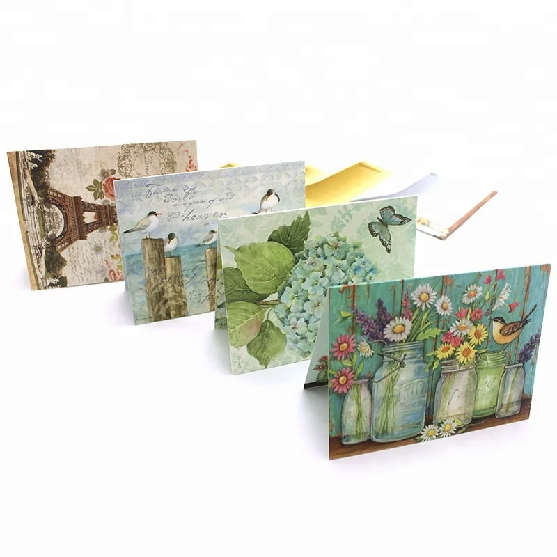 Eco - Friendly Printed Elegant Picture Color Postcard