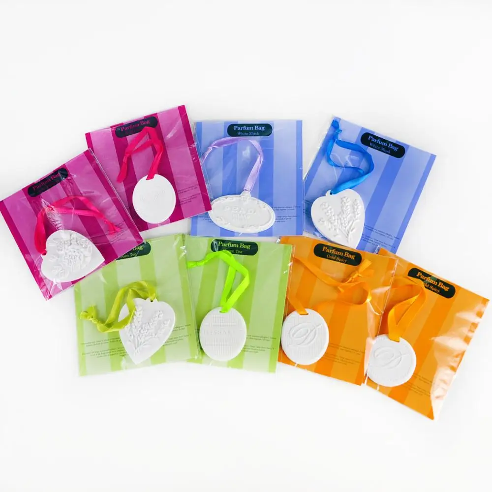 Customized ceramic stone shaped air freshener car vent perfume