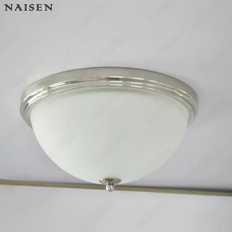 Hotel room lamp indoor LED ceiling glass light kitchen lamps for dining room chrome color  ceiling lamp