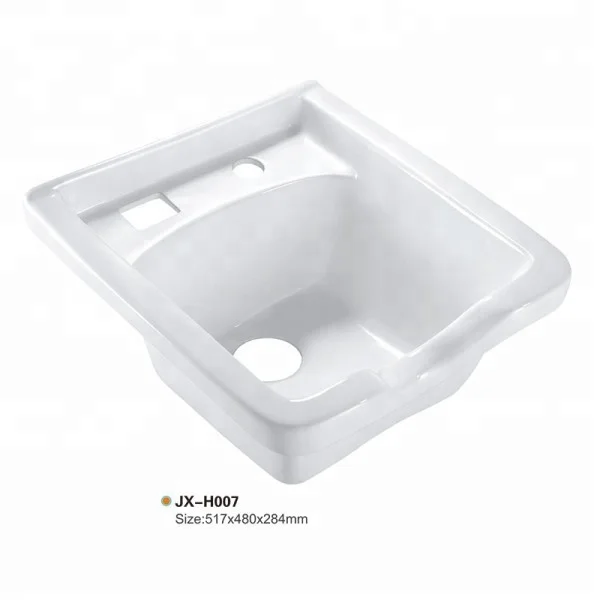 JXH007 High Quality Square White hair Salon Back Wash Basins