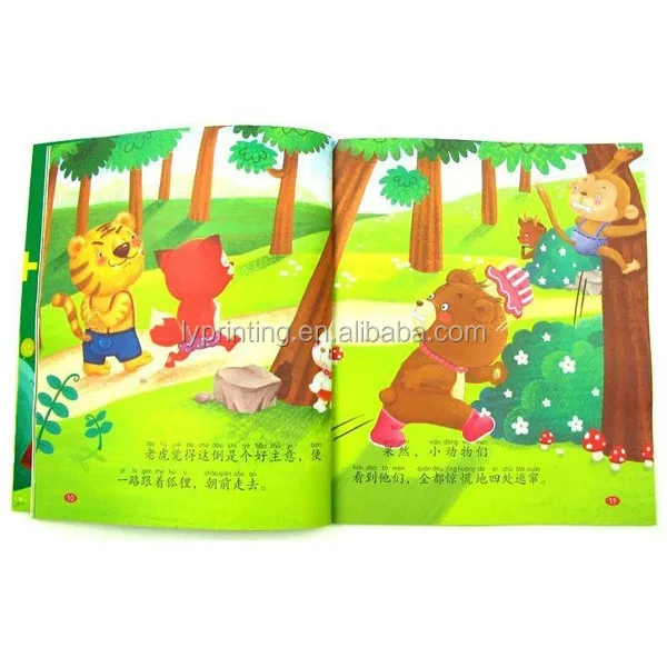 Hot sale Hardcover coloring story book, colorful story children books and fairy tales