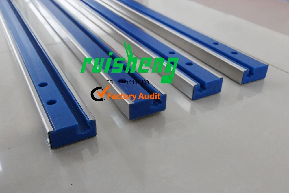 uhmwpe sliding conveyor guide rails/chain guide/uhmwpe plastic roller chain supplier