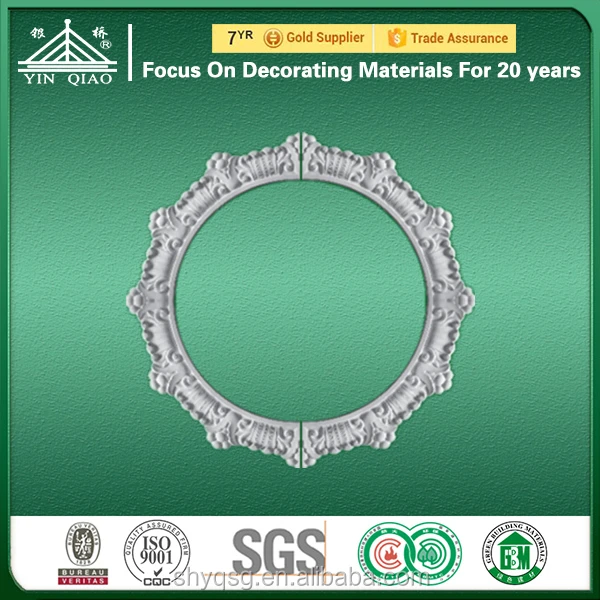 For living room gypsum plaster decorative molding ceiling centre ceiling rose