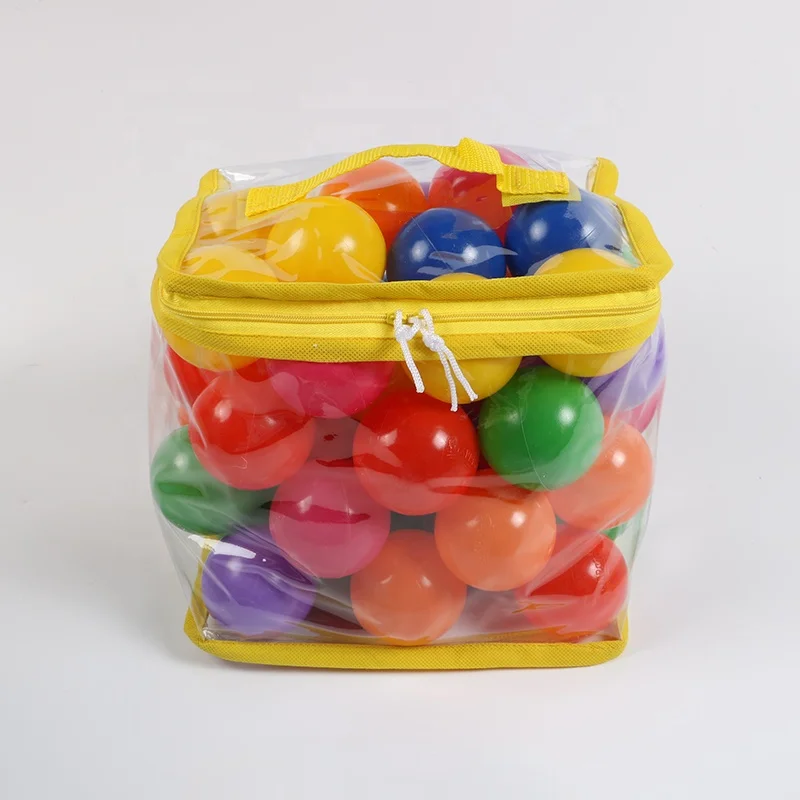 60mm Soft PE  ball Plastic Ball for Outdoor Play Eco-Friendly Ball Pool Toy for Unisex for 5-7 Years & 8-13 Years
