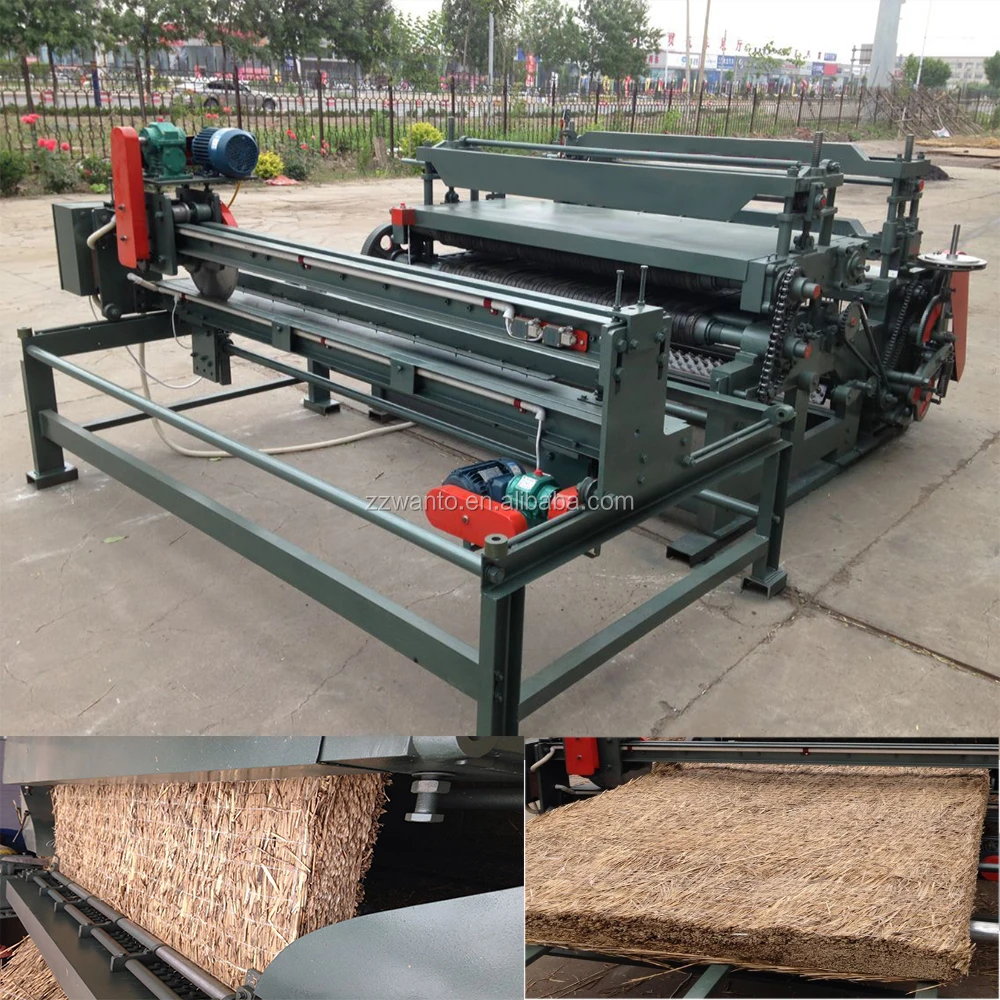 Super quality rice straw mat weaving machine/reed mat knitting machine