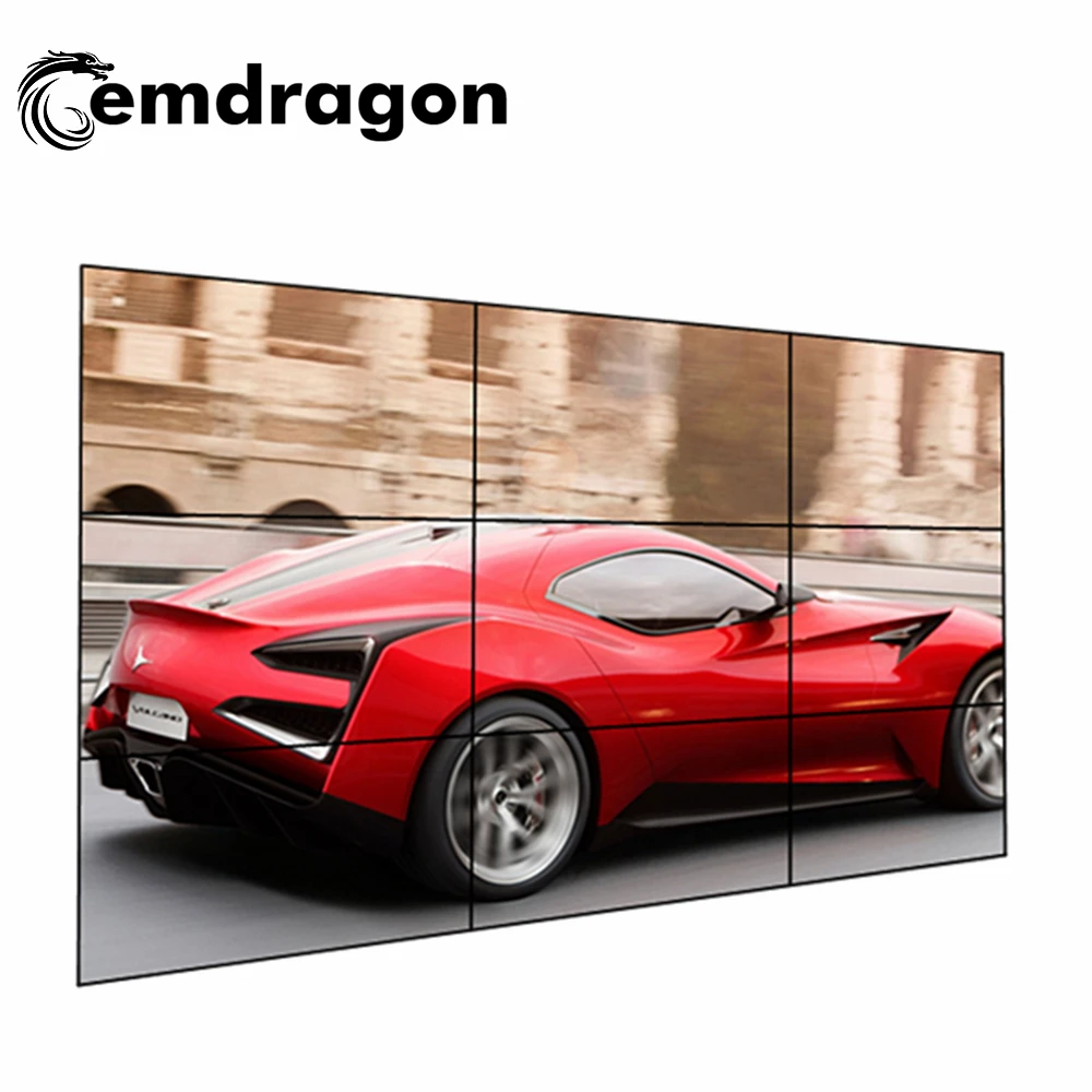 Digital Signage Backpack 46inch LCD Videowall 3.5mm 2 X 3 Wall Mount Digital Signage LED Monitor Advertising Sign Boards