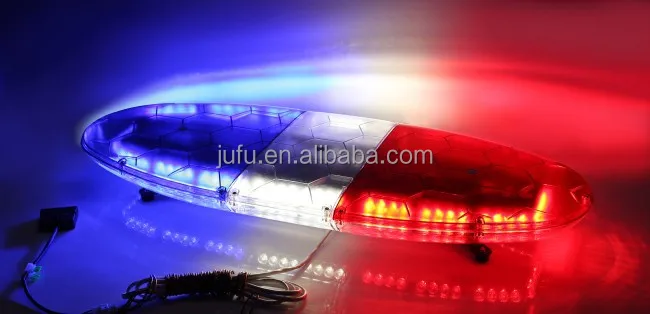 12V 24V 45 inch 72W 72LED red blue vehicles police emergency warning light bar