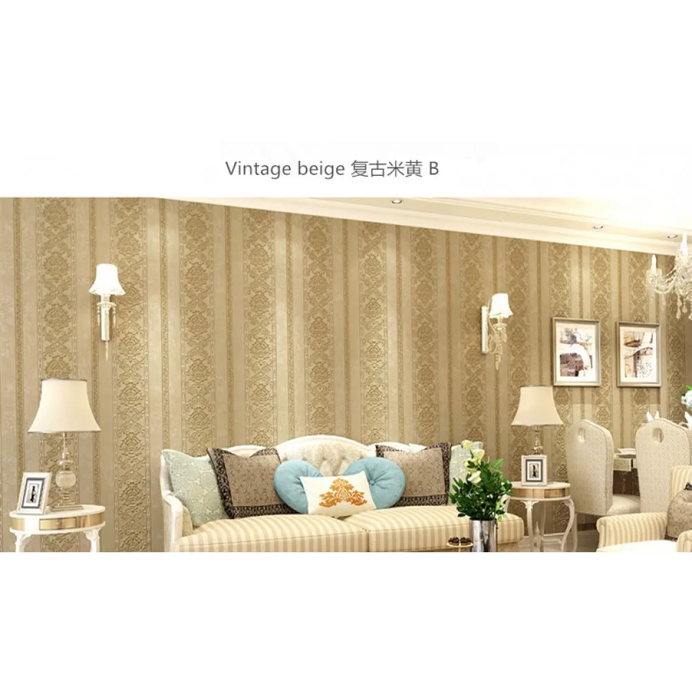 
3D new hot selling decorative Wall Paper Mural Nonwoven Striped Wallpaper For Interior Home Decoration 
