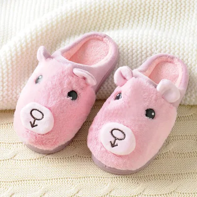 2018 зима новый стиль мультфильм Медведь домашние теплые Нескользящие Детские Тапочки