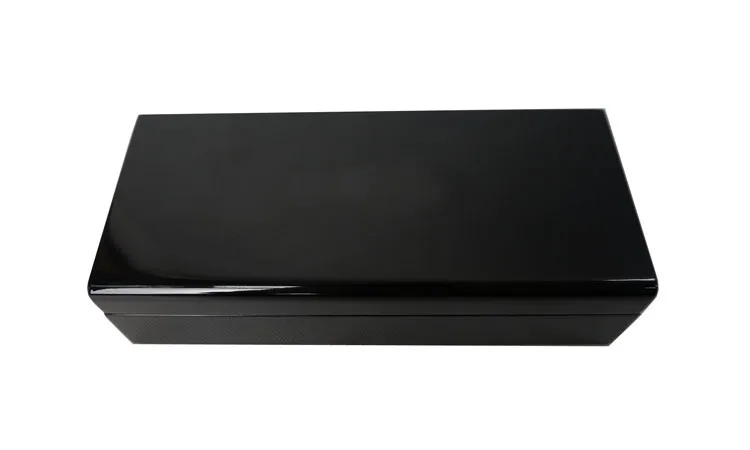 
Suppliers wholesale price luxury piano black lacquer wooden gift boxes for pen packing 