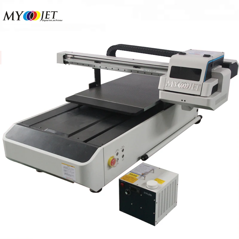Big discount price 60x90 cm glass and wood led uv flatbed printer with dx7 head for sale