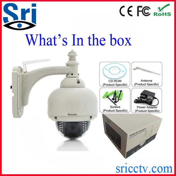 sricam ap006c полный высокой четкости беспроводной h. 264 1.0 мегапиксельный hd kamera ip купольная камера наруёных