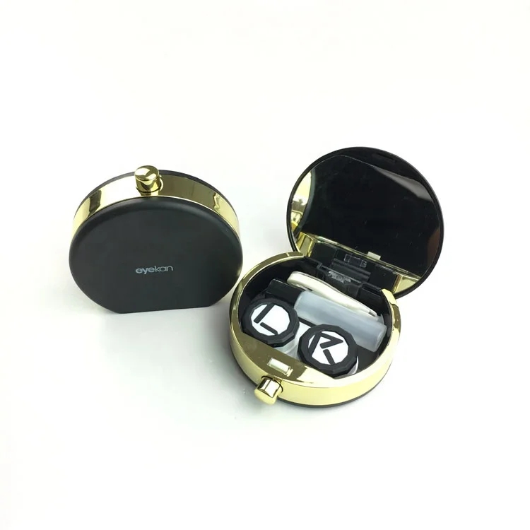 Trendy Perfume Black eyekan contact lens case wholesale for contact lens  A-8065