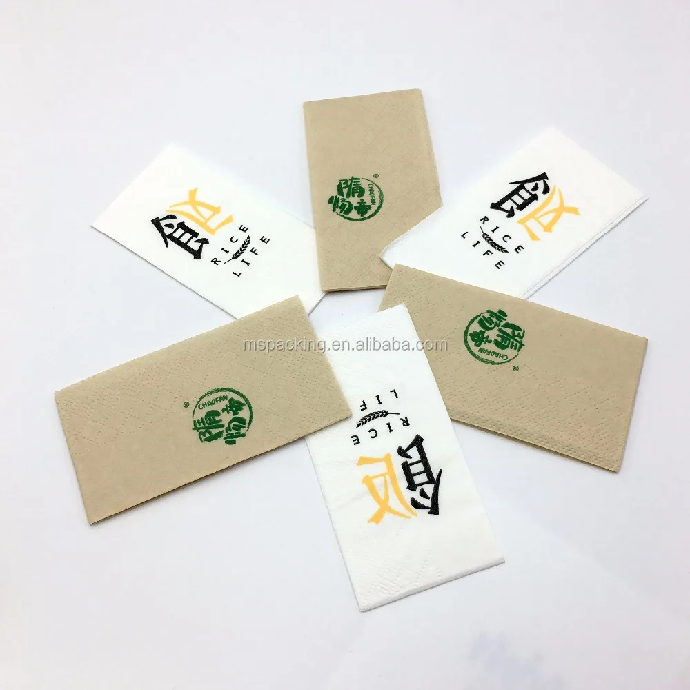 Custom Logo Printed 2ply 23cm Table Paper Napkin Sizes