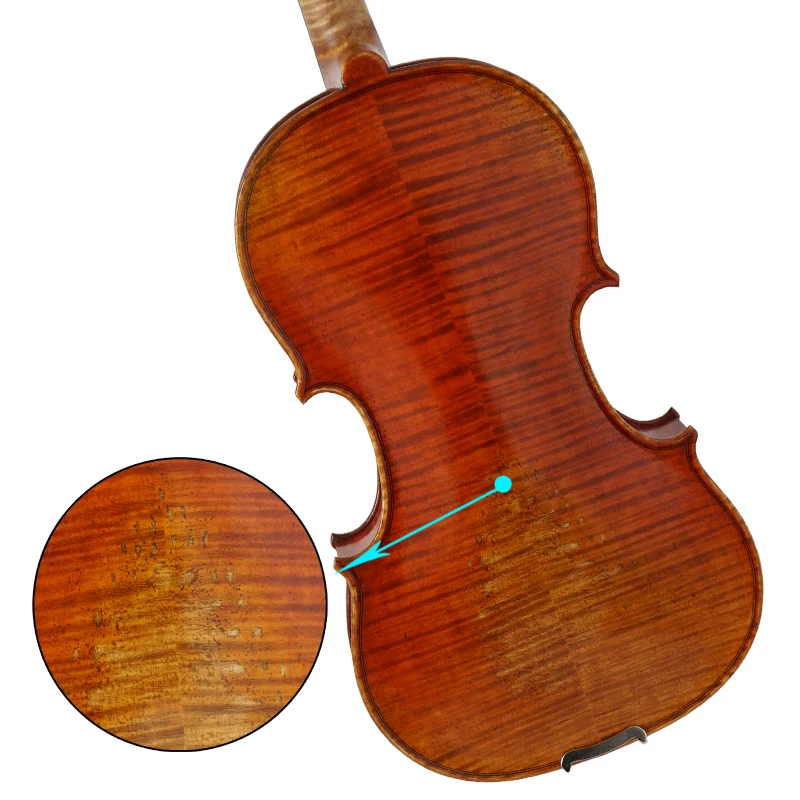 China handmade wholesale price high quality painted antique brown professional violin for sale Including foam case made in China