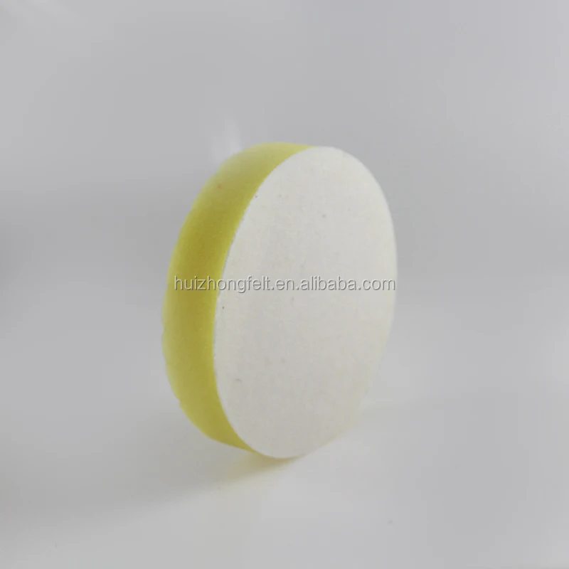 custom 3/4/5/6/7/8 inch self adhesive car wax polishing flat or wave sponge polishing pad buffing wheel