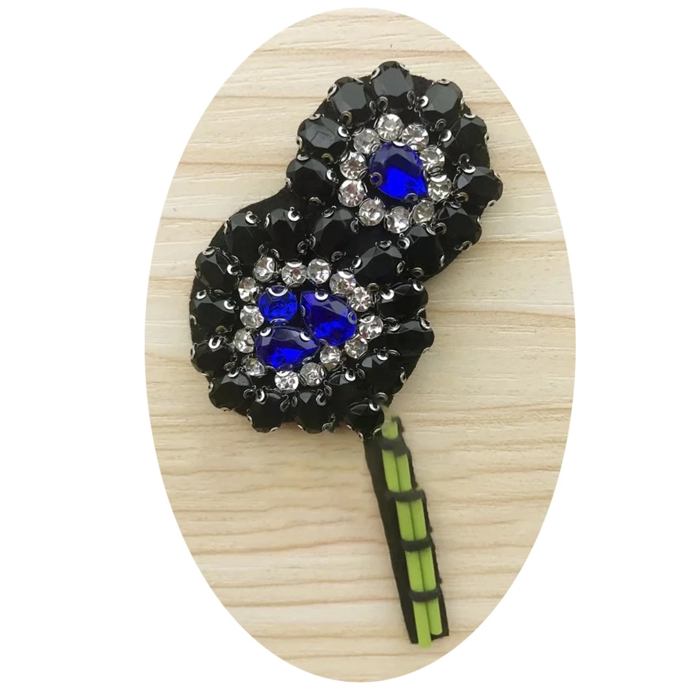 
Shanghai wholesale rhinestone dress patch rhinestone bead patch rhinestone patch applique 