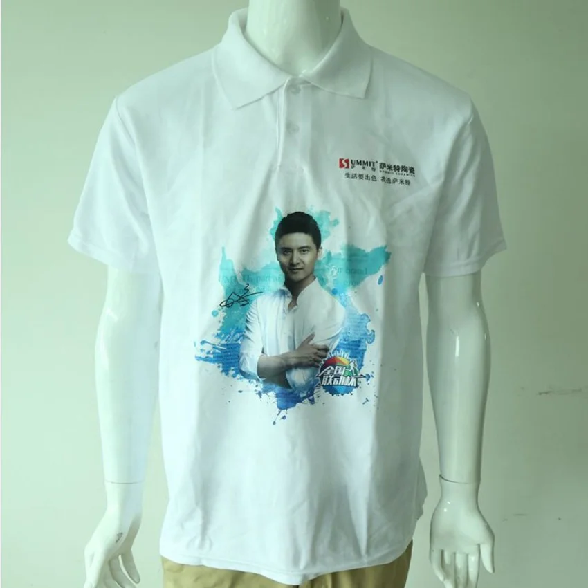 
Custom Sublimation 100% Polyester Dry Fit Polo T Shirts Hight Quality Golf Polo Shirt 