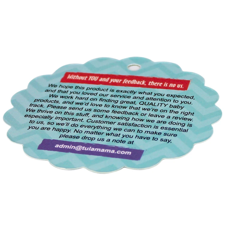 Yilucai Пользовательский логотип печать художественная бумага детские спасибо открытки