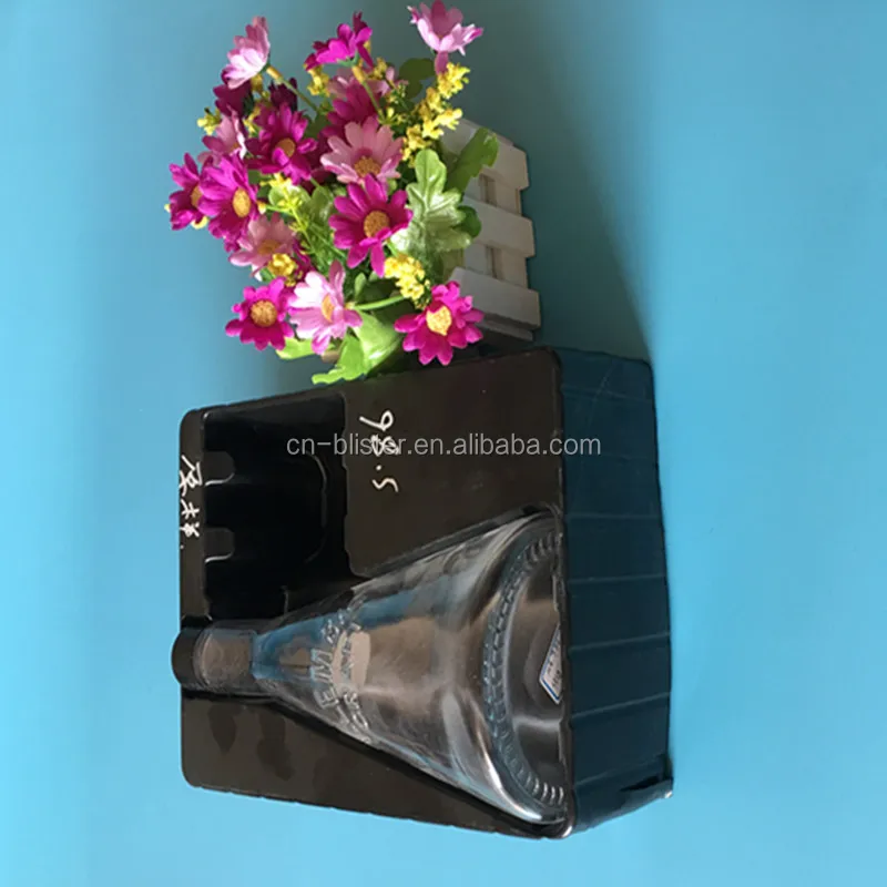 High quality PS blister packaging inner tray and boxes for wine product
