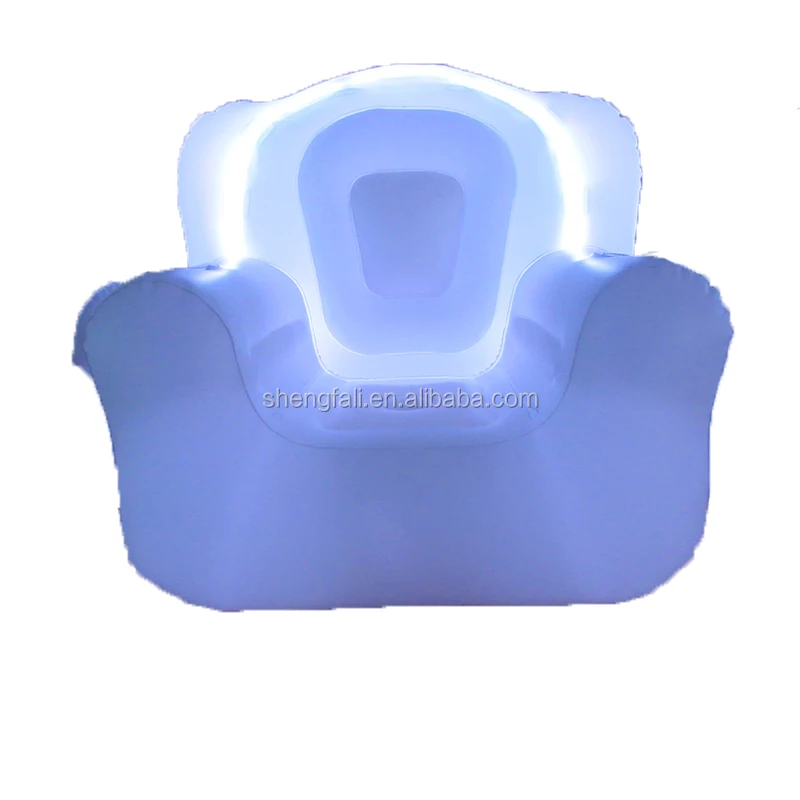 
funny games luxury LED flashing sofa inflatable for night club 