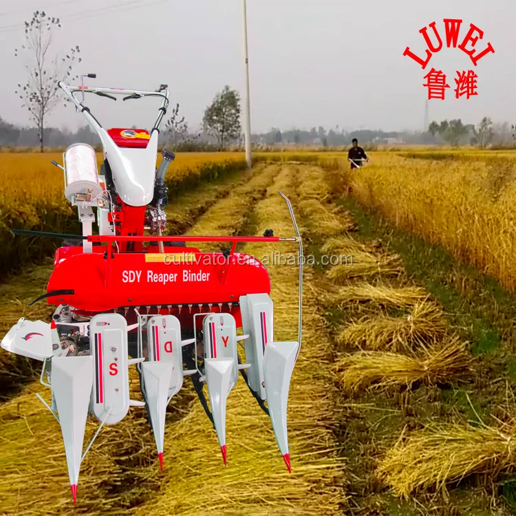 LUKE CHEAP PRICE rice wheat grain combine harvester reaper wheat reaper binder