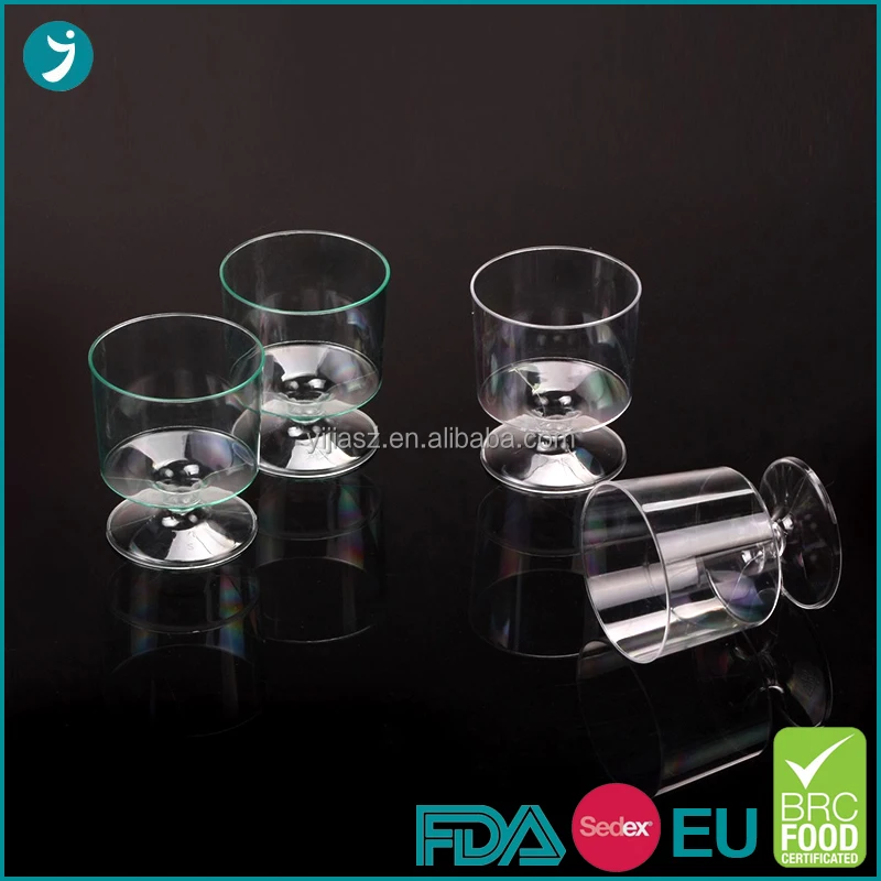 4/5/6 oz PS Plastic Disposable Wine Glasses for Dessert and Drink Convenient Cups for Serving