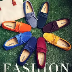 New style leather cow suede loafer shoes for men driving shoes moccasins big size 45 46 47 48 49
