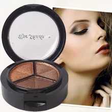 3 Cores Da Paleta Da Sombra Glitter Smoky Paleta de Sombra Professional Nu Fosco Mulheres Marca de Cosméticos Make Up Set VD869 P